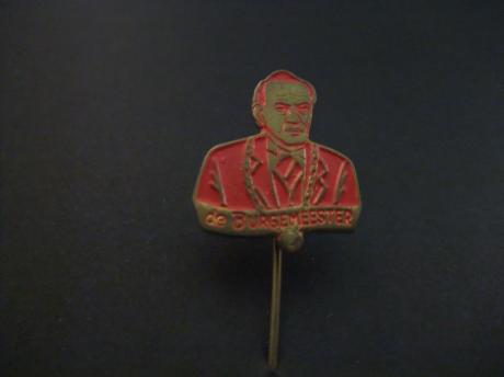 Kindertelevisieprogramma jaren 70 Swiebertje ( burgemeester (Bert Dijkstra ) rood